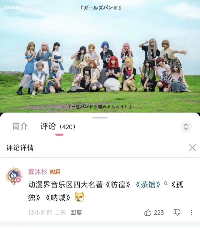 一群女孩为一张照片而立场