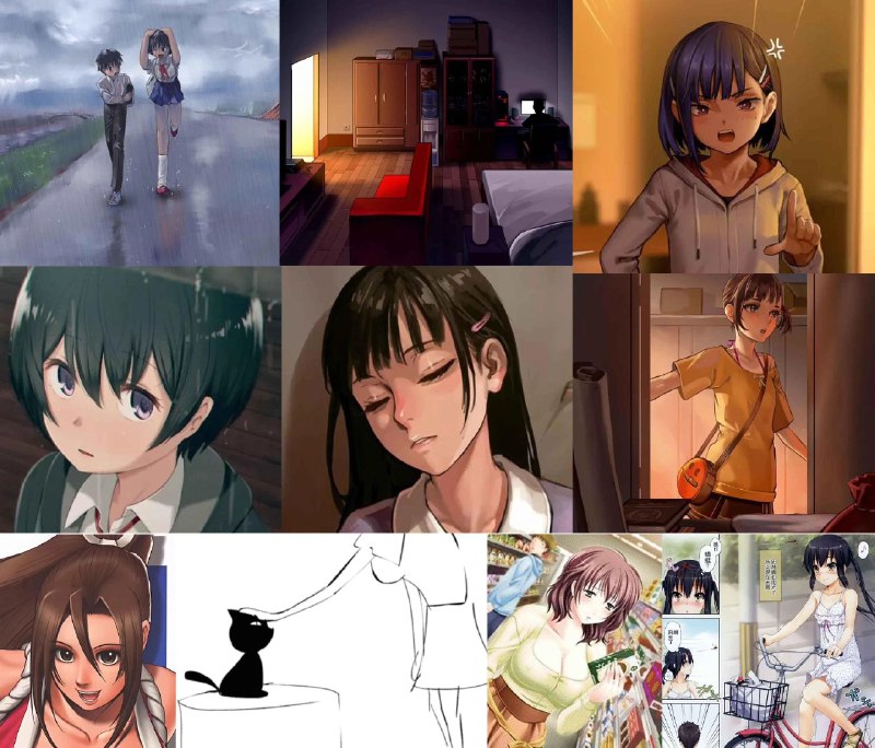 动漫人物和场景的收藏