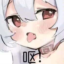 有红嘴巴和白头发的卡通人物