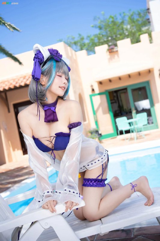 #cos  #性感 elyee子 柴郡泳装#cos  #性感 elyee子 柴郡泳装