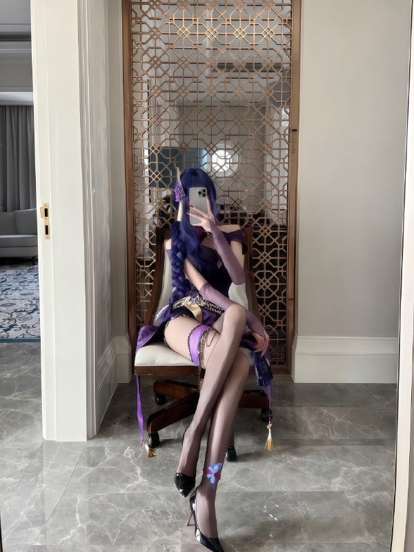 #cos #雷神 #申鹤 #黑丝#cos #雷神 #申鹤 #黑丝